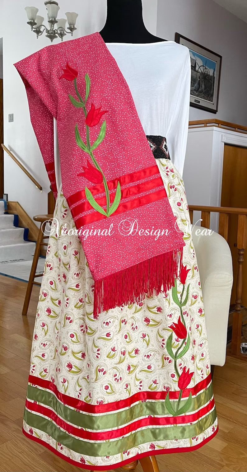 RS1612 Ribbon Skirt w/Shawl